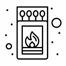 Box Fire Match Stick Icon