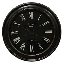 Distressed Bronze Round Wall Clock With