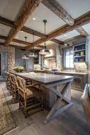 exposed wooden beams