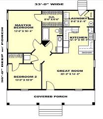 Small Country House Plan 2 Bedrms 1