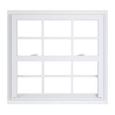 Single Hung White Vinyl Fin Window