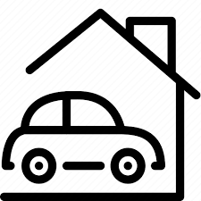Car Garage Home House Vehicle Icon