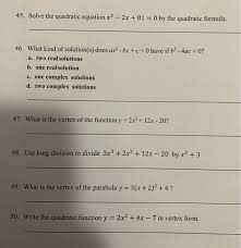 Solve The Quadratic Equation X2