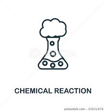 Chemical Reaction Icon Simple Line