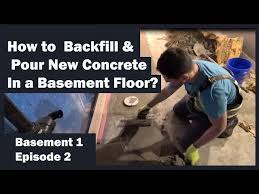 New Concrete In A Basement Floor