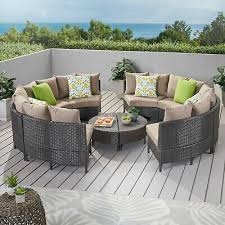 Venice Outdoor 10pcs Wicker Sofa