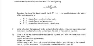 The Roots Of The Quadratic Equation
