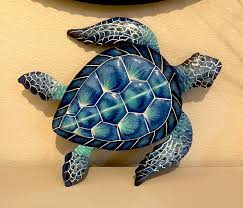 Sea Turtle Metal Wall Sculpture