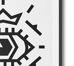 Modern Wall Art Icon Print Eye Symbol