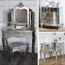 Silver Mirrored Bedroom Furniture