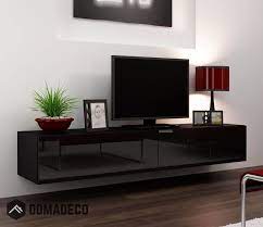 Modern Tv Wall Unit With High Gloss