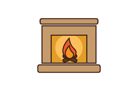 Fireplace Icon Svg Cut File By Creative