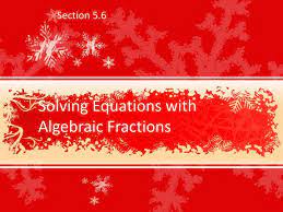 Ppt Solving Equations With Algebraic