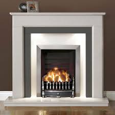 Arctic White Marble Fireplace