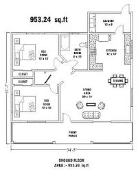 Modern Tiny House Plans 953 Sq Ft