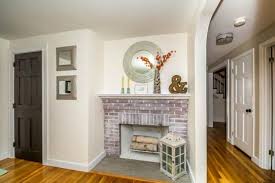 How To Whitewash A Brick Fireplace An