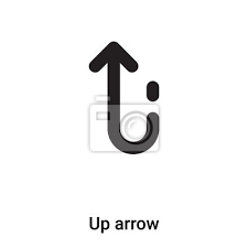 Up Arrow Icon Vector Isolated On White