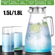 Glass Pitcher Water Jug Borosilicate 1