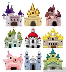 Sticker Cartoon Fairy Tale Castle Icon