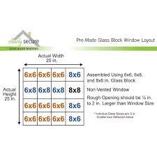 Vented Glass Block Window 2626sic