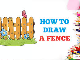 How To Draw A Fence Really Easy
