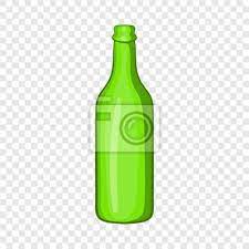 Beer Bottle Icon In Cartoon Style
