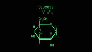 Glucose Molecular Structure Symbol Neon