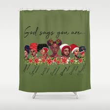 Green Shower Curtain