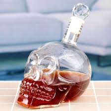 3d Skull Wine Glass Wino Forever