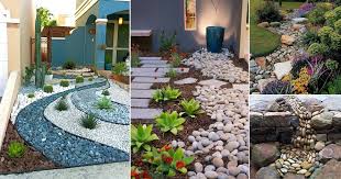 26 Front Yard River Rock Landscaping Ideas