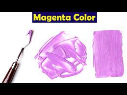 Make Magenta Color Mix Acrylic Colors