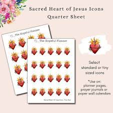 Sacred Heart Of Icon Stickers