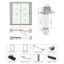 Aluminium Sliding Glass Doors 2 Panel