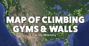 Map Of Commercial Climbing Gyms And