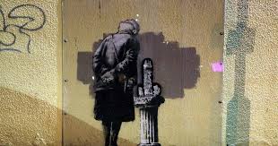 Banksy Wall Art Vandalised With Giant