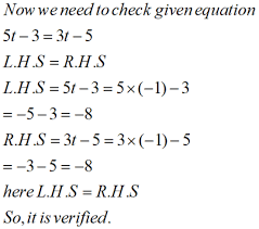 Class 8 Maths Linear Equations In One