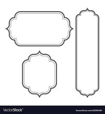 Vintage Frame Icon Template Vector