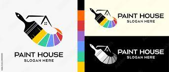 Cool Building Paint Logo Design