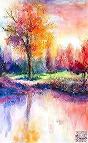 Easy Fall Watercolor Paintings For