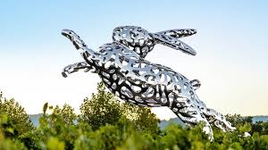 Napa Ca Winery Rabbit Sculpture By