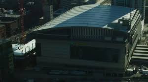 Aerial View Td Garden Buildings Boston