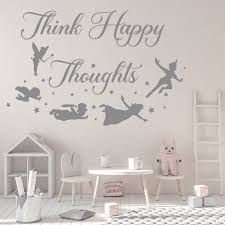Think Happy Thoughts Peter Pan Wall Sticker