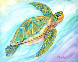 Turtle Art Prints Baby Shower Gift