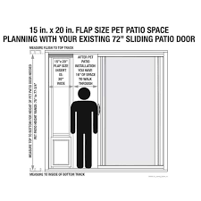 Ideal Pet S Fast Fit Pet Patio Door Super Large 75 In White