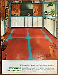 Kentile Vinyl Flooring Ad 1966 Vintage