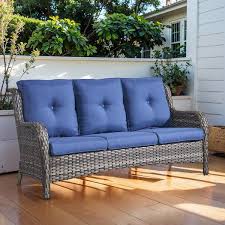 3 Seat Wicker Outdoor Patio Sofa Couch