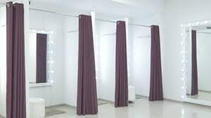 Blackout Curtains In Dressing Room Of