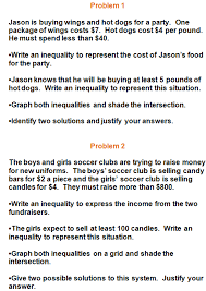 Inequality Word Problems Graphing