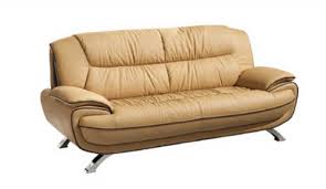 405 Brown Leather Sofa At Futonland