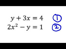 Simultaneous Equations One Is